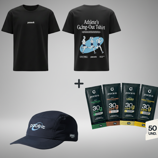 CAMISETA CASUAL + BONÉ + 50 HIDROGÉIS