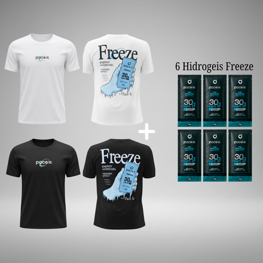 CAMISETA ESPORTIVA FREEZE + 6 GÉIS